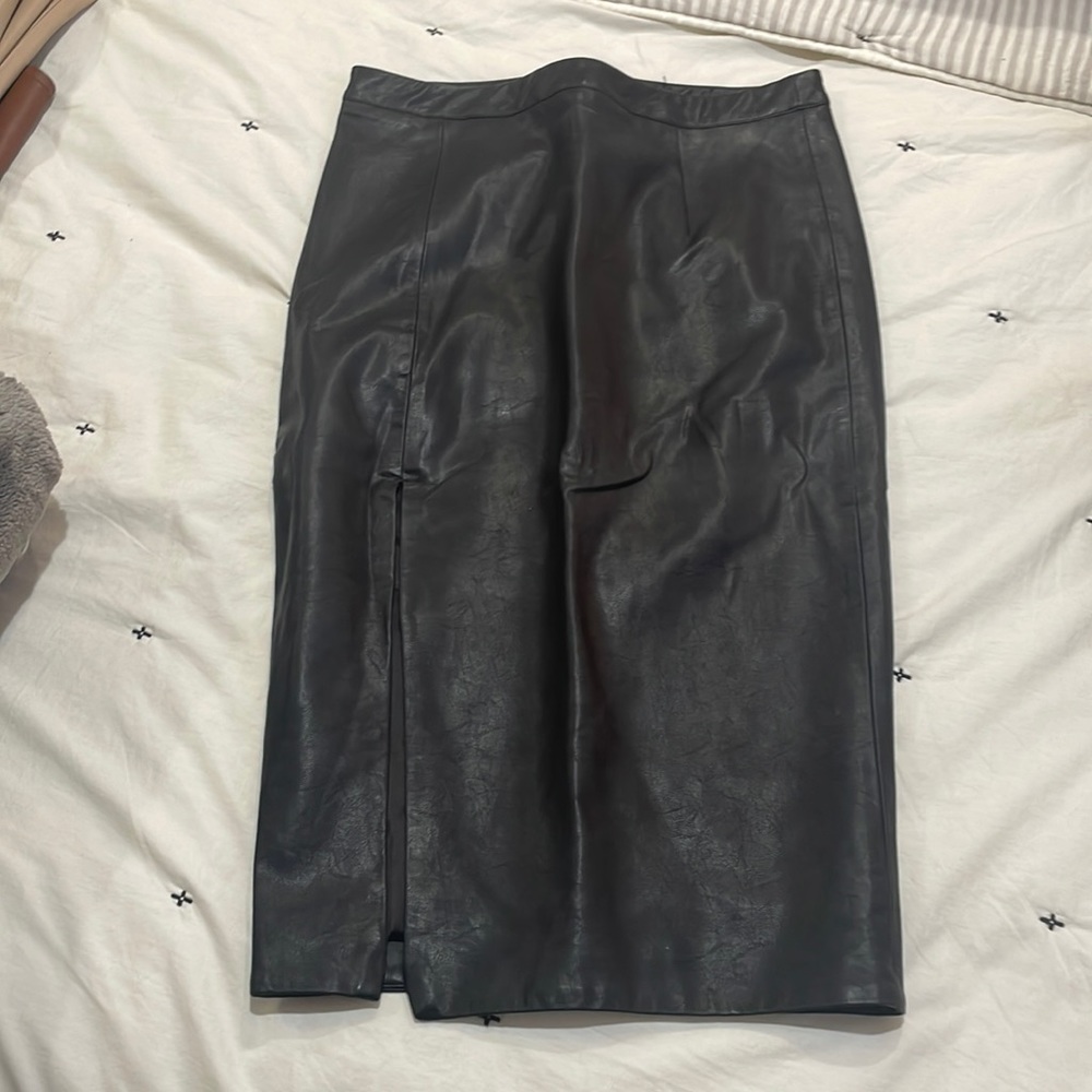 Vegan leather skirt